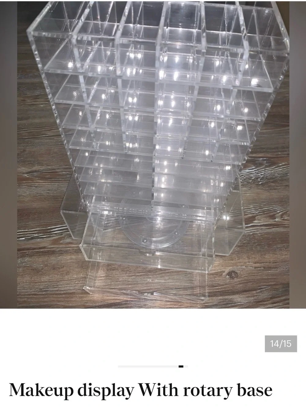 Clear Acrylic Multi-Compartment Organizer for Home Storage